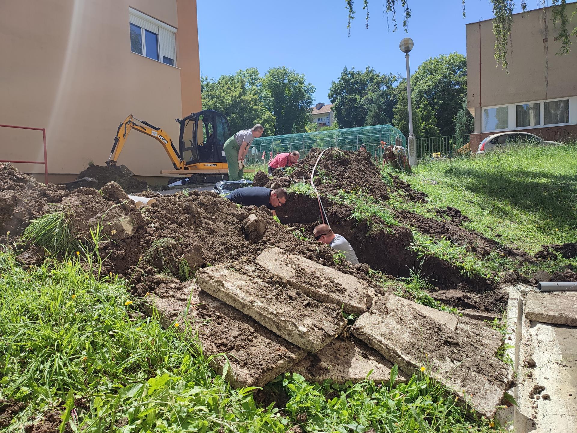 Munkálatok fényképe